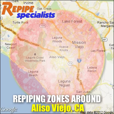Aliso Viejo has experienced many reports of slab leaks. Repipe Specialists serves the residents of Aliso Viejo and throughout California with professional Copper repiping services.